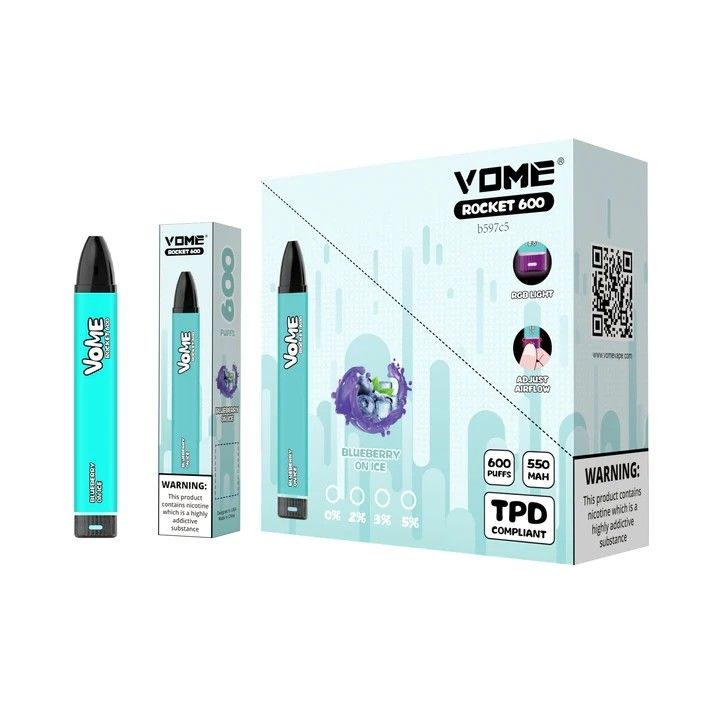 600 Puff E Liquid Electronic Cigarette 2% Nicotine Disposable Vape Pens
