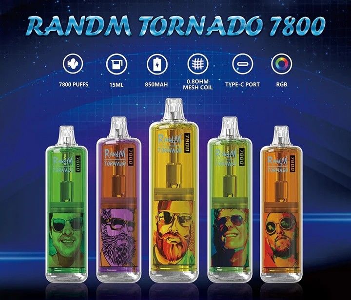 7800 Puff Rechargeable Disposable Pod Device 15ml Capacity E Juice